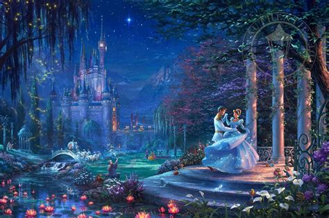 Cinderella Dancing In The Starlight By Thomas Kinkade Studios Ashley
