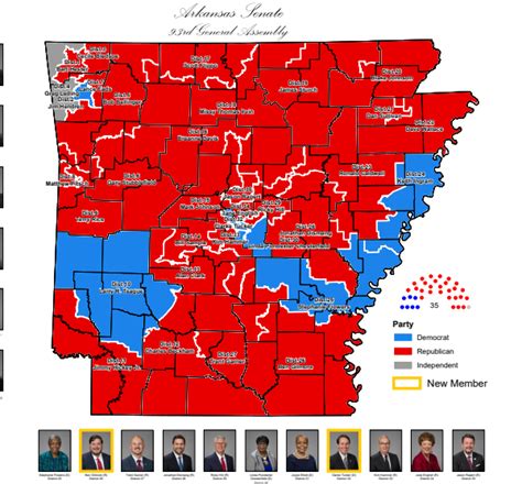Senate District Maps Rd General Assembly Arkansas Gis Office