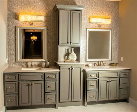 Double vanity with linen tower double vanity with linen tower. Bathroom Vanities With Matching Linen Towers (With images ...