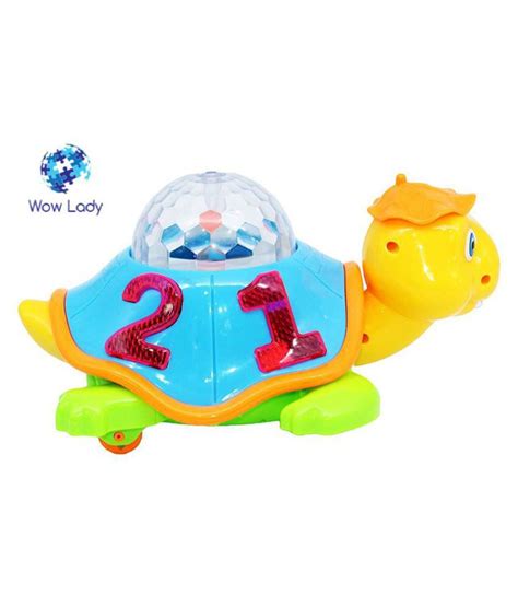 Wow Lady Musical Bump & Go Happy Turtle with 3D Disco  