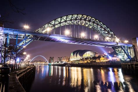 The Tyne Bridges And The Sage Newcastle England Newcastle Gateshead