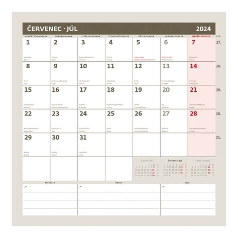 Nástenný Kalendár 2024 Plánovací Kalendár Aaapapirsk