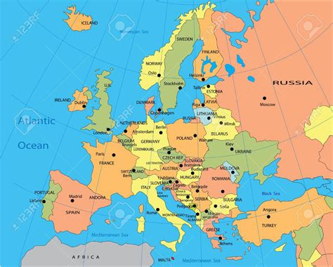 Get Europe Map Free Vector