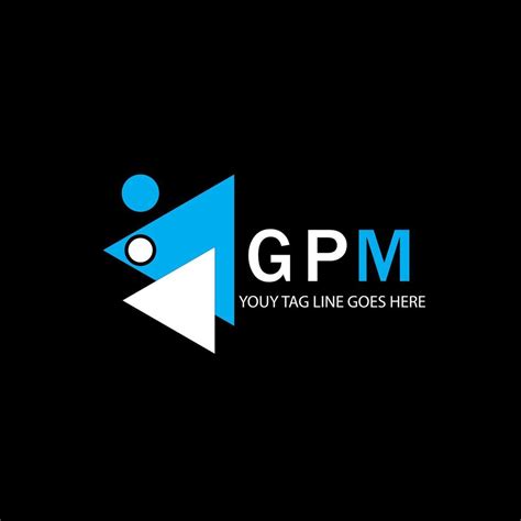 Gpm Letter Logo Creative Design With Vector Graphic 7926738 Vector Art