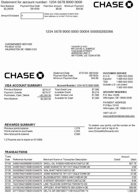 Make Chase Fake Bank Statements Free Daxchristian