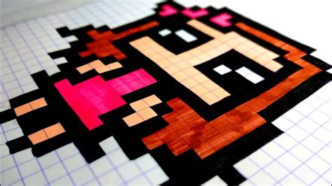 🔴 How To Draw Easy A Kawaii Girl In Pixel Art Asmr Encequiconcerne Pixel Art Facile Fille