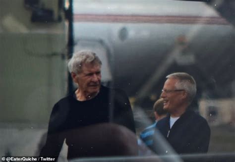 Harrison Ford Visits The Imperial War Museum In Cambridge To Look At