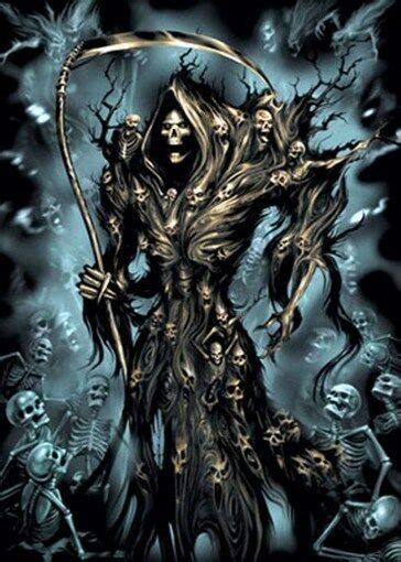 Soul Reaper Scary Grim Reaper Poster Rare Death Print Ebay