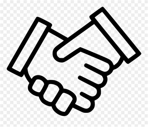 Download Png File Shaking Hands Drawing Clipart 1703911 Pinclipart