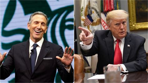 Trump Rips Ex Starbucks Ceo Schultz Saying He Doesnt Have The Guts