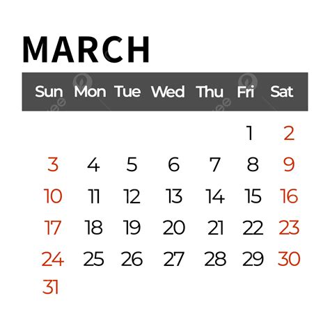 Black March 2024 Calendar 2024 Calendar Printable