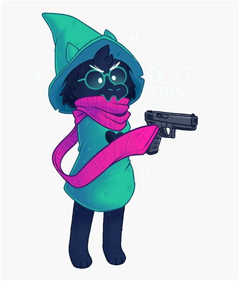 Ralsei Holding A Gun Hd Png Download Transparent Png Image Pngitem