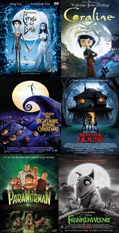 Scary Animated Movies Tim Burton Art Animated Movies Halloween Movies