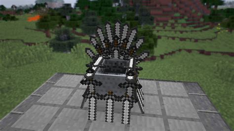 The Minecraft Iron Throne From Game Of Thrones