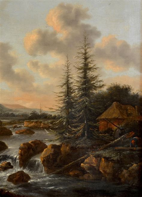 He was encouraged to become a painter by george iii, studying. Nicolaes Molenaer - Landscape, Old Master Flemish Painting ...