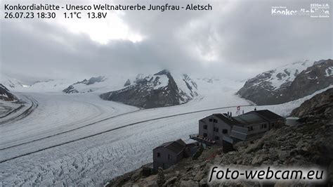 Large Image Fieschertal Konkordiahütte Trugberg Gletscherhorn