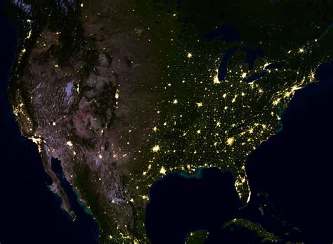 Earth At Night Satellite World Map World Maps