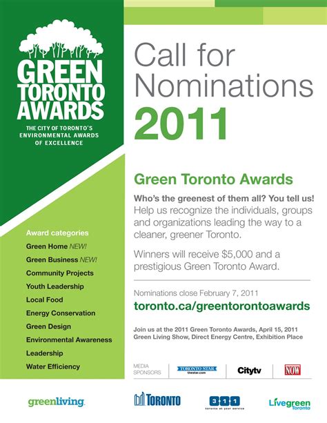 Healthy People Healthy Planet Green Toronto Awards And Live Green