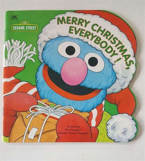 Merry Christmas Everybody Sesame Street Grover 1993 Jim Henson Muppet