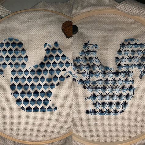 cross stitch front and back cross stitch patterns