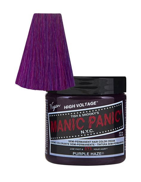 Manic panic classic purple haze colour semi permanent hair dye 118ml. Manic Panic Hair Dye - Purple Haze - Classic Cream Formula