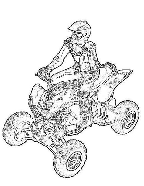 Quad / VTT #4 (Transport) – Coloriages à imprimer Parfait, Art Mural