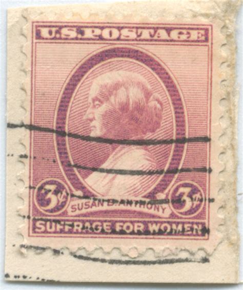 S27 3 Cent Susan B Anthony Suffrage Women Stamp Scott 784 Postage