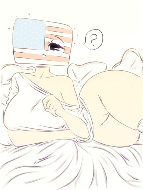 Rule 34 1girls O America American Flag Bed Big Breasts Clothing Countryhumans Countryhumans