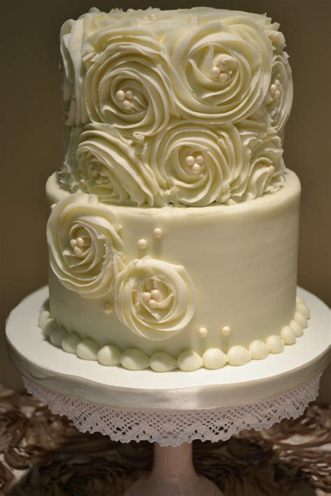 Sweet Cakes By Rebecca Rosettes And Pearls Wedding Cake