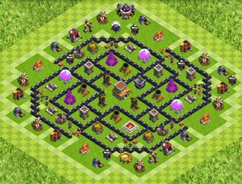 From the visual aspect the roof of the town hall will transform choose the order for the plan sorting according to the date, views or rating, don't forget to evaluate the bases. Base Designs: Town Hall 8 - War Base