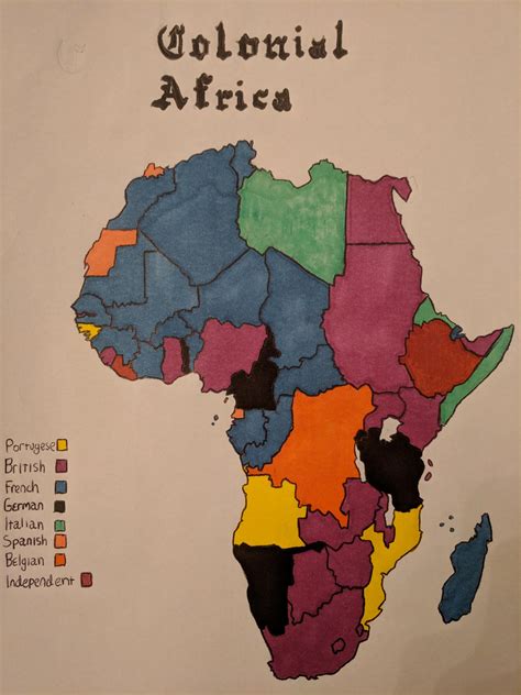 Colonial Africa Hand Drawn