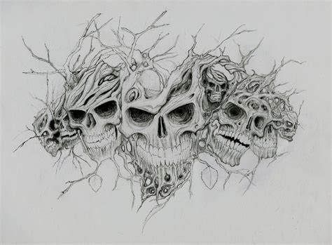 Evil Skull Tattoo Skull Tattoo Design Tattoo Design Drawings Skull