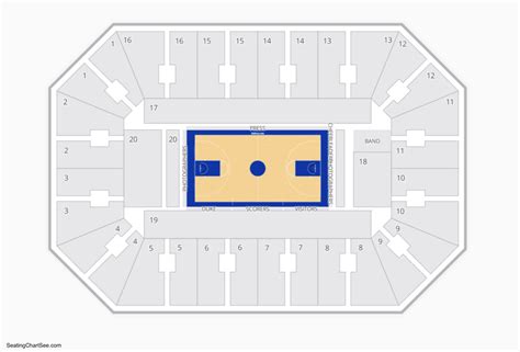 Seating Chart Cameron Indoor Stadium Durham North Carolina