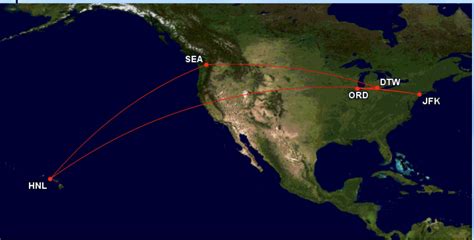 Delta Mileage Run To Hawaii 10827 Mqm At 5 Cpm From Chicago One