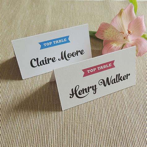 Personalised Place Card/Name Card By Project Pretty 