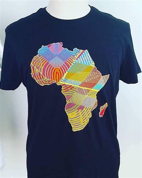Africa Print Shirt Africa Tshirt Mens Wax Man Tee Wax Man African