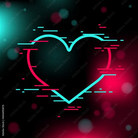 Happy Valentines Day Background Black Background Contrast Color Heart