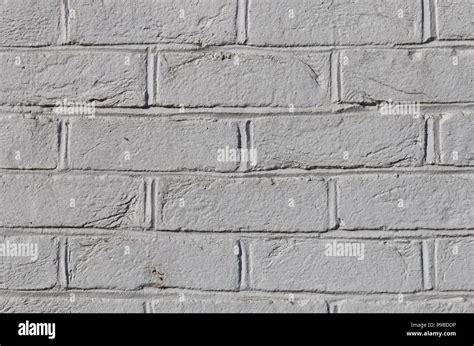 Whitewashed Brick Wall Stock Photo Alamy