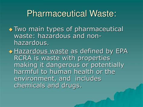 Ppt Pharmaceutical Waste Management Powerpoint Presentation Free