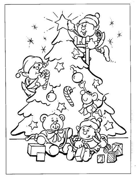 15 Christmas Tree Coloring Pages For Kids Disney