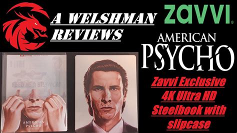 american psycho zavvi exclusive 4k ultra hd steelbook with slipcase youtube
