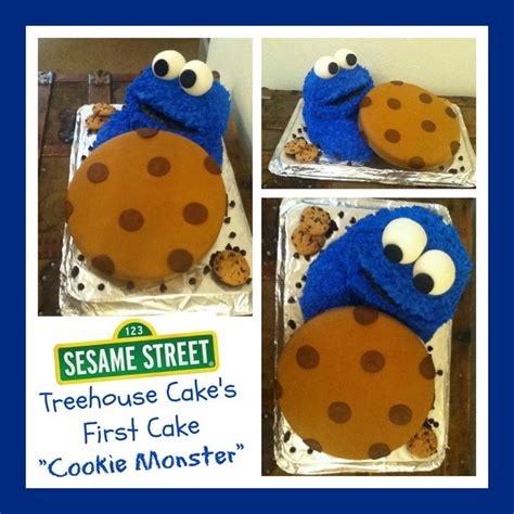 Cookie Monster Cake Monster Cookies Cookie Monster Cake Tree House