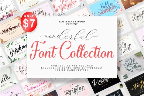 Wonderful Font Collection Bundle · Creative Fabrica