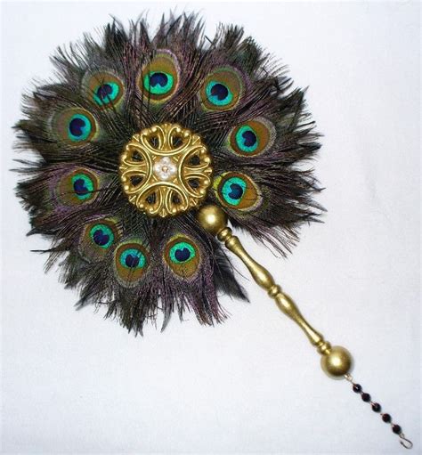 Feather Fan Vintage Fans Peacock Feather
