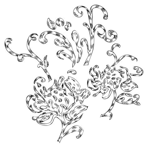 Free Hand Drawn Floral Design Vector