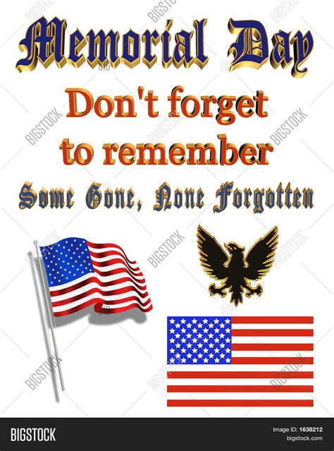Memorial Day Clip Art Image And Photo Free Trial Bigstock