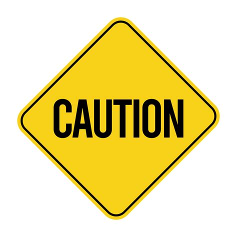 Caution Warning Sign On Transparent Background 16770582 Png