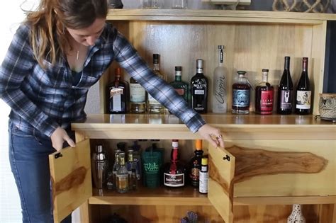 How To Create A Diy Bar Cabinet With Hidden Storage 7 Steps
