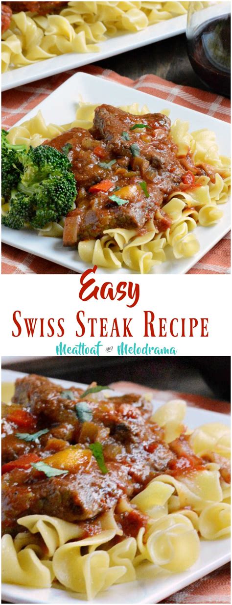 If you don't know what the difference between baking and broiling is, it's simply that baking uses convection heat while broiling scroll down for the printable oven baked steak recipe. Easy Swiss Steak Recipe - Meatloaf and Melodrama