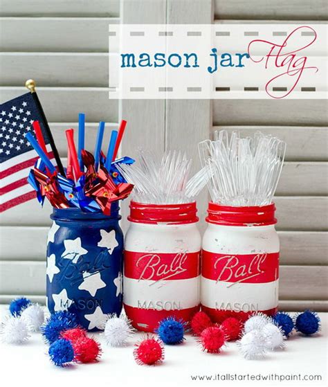 Diy Patriotic Crafts And Decorations For 4th Of July Or